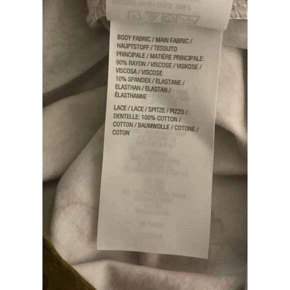 LOGO by Lori Goldstein 3X Floral Button Up Cardigan Lace Trim V Neck Pockets - Picture 6 of 7